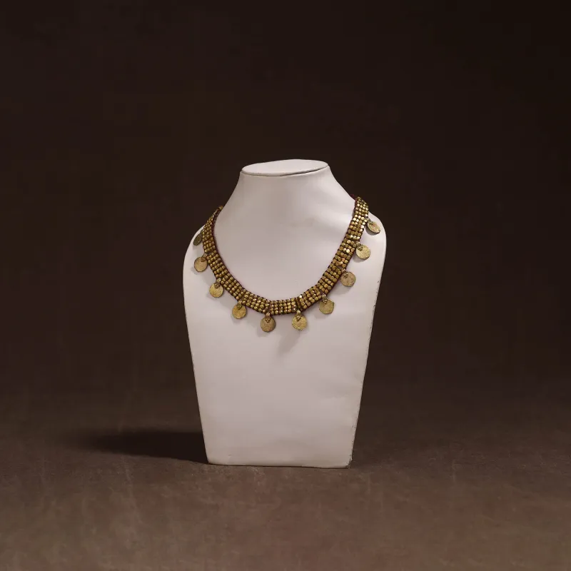 Tribal Odisha Dokra Threadwork Handmade Choker Necklace 33 made by Itokri