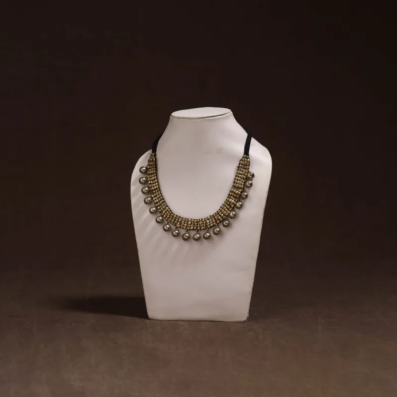 Tribal Odisha Dokra Threadwork Handmade Choker Necklace 35 made by Itokri