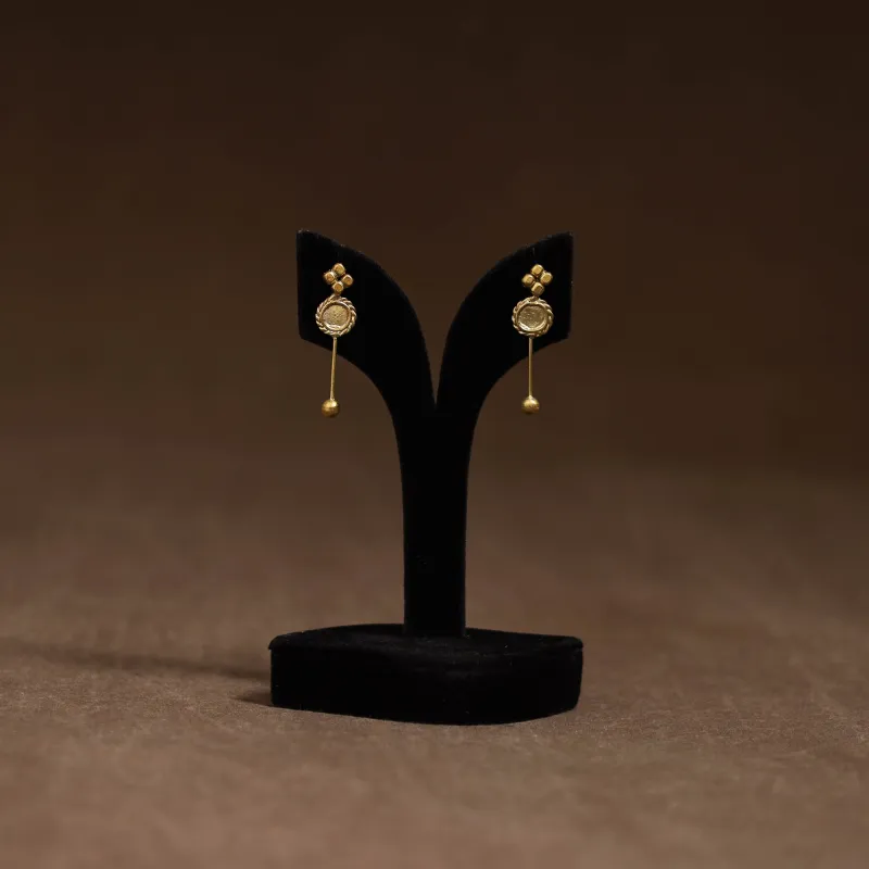 Miharu Tribal Dokra Brass Earrings 14 made by Itokri