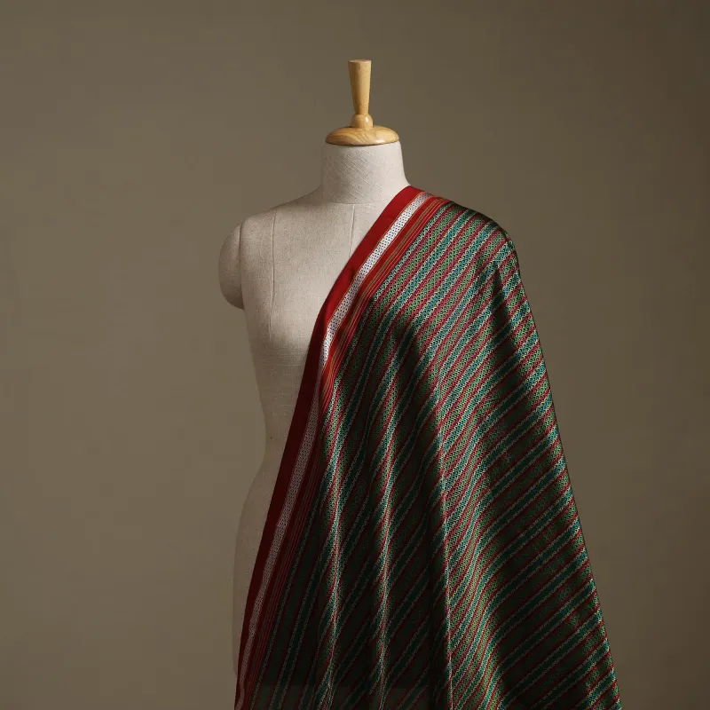 Multicolor - Karnataka Weave Cotton Khun Fabric 12 made by Itokri