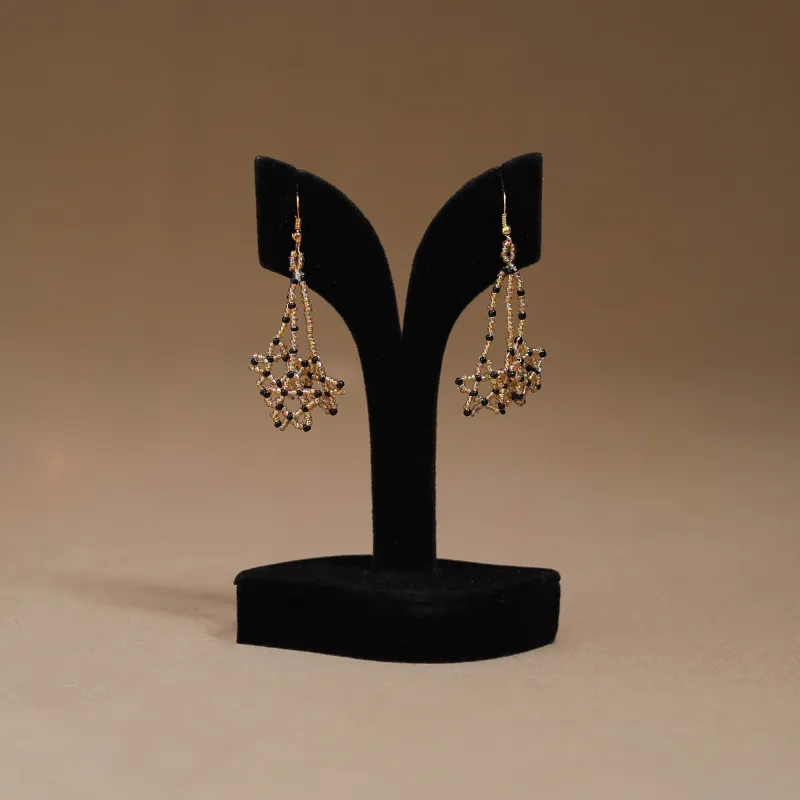 Yellow - Handmade Beadwork Earrings 73 made by Itokri