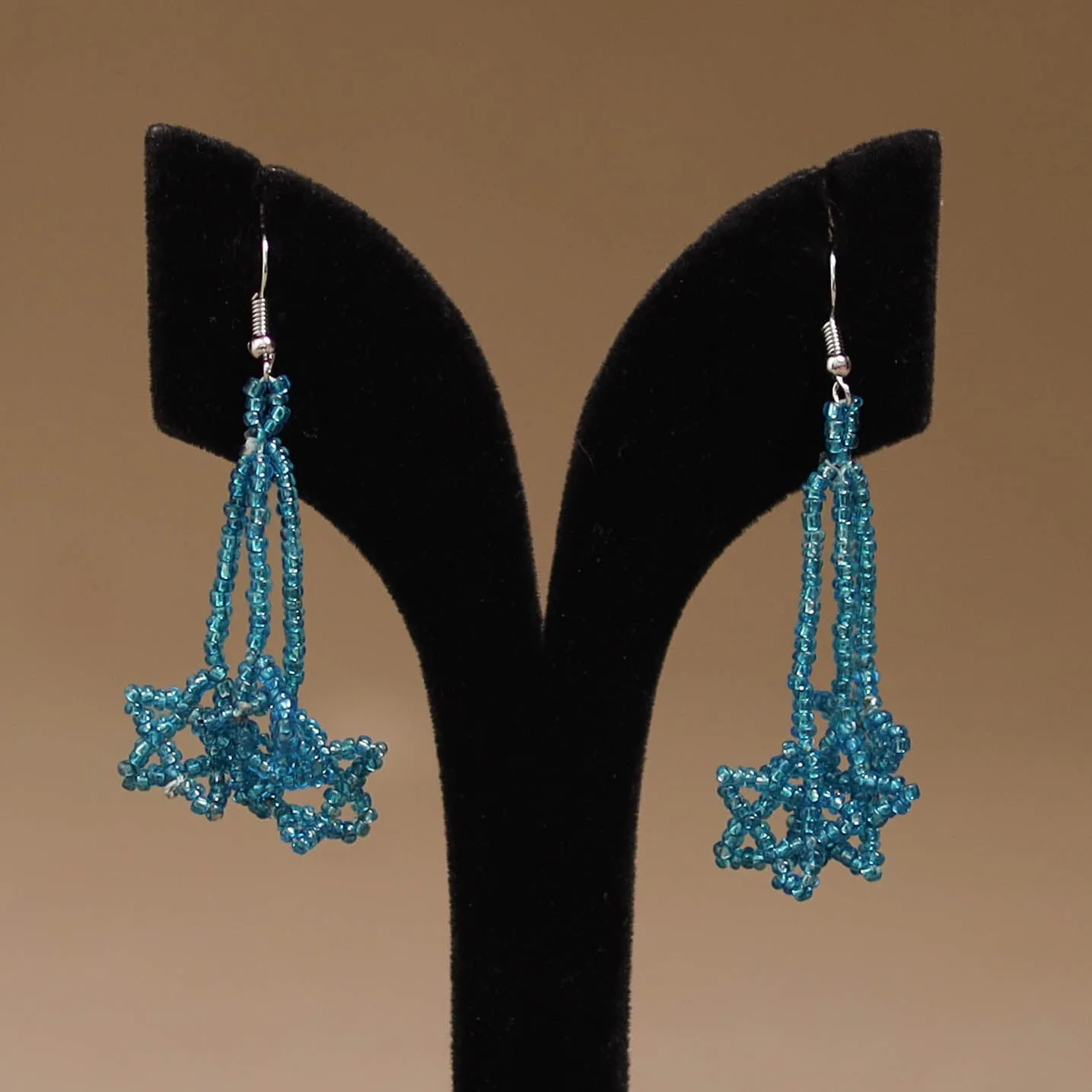 Blue - Handmade Beadwork Earrings 70 sold by Itokri product image thumbnail 2