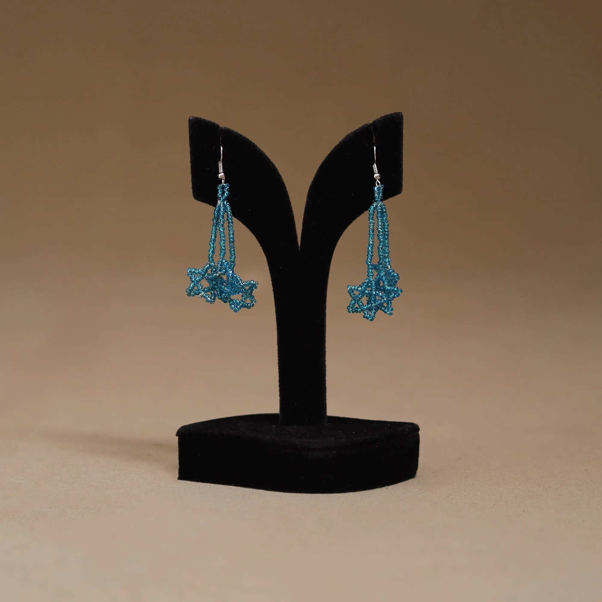 Blue - Handmade Beadwork Earrings 70 sold by Itokri