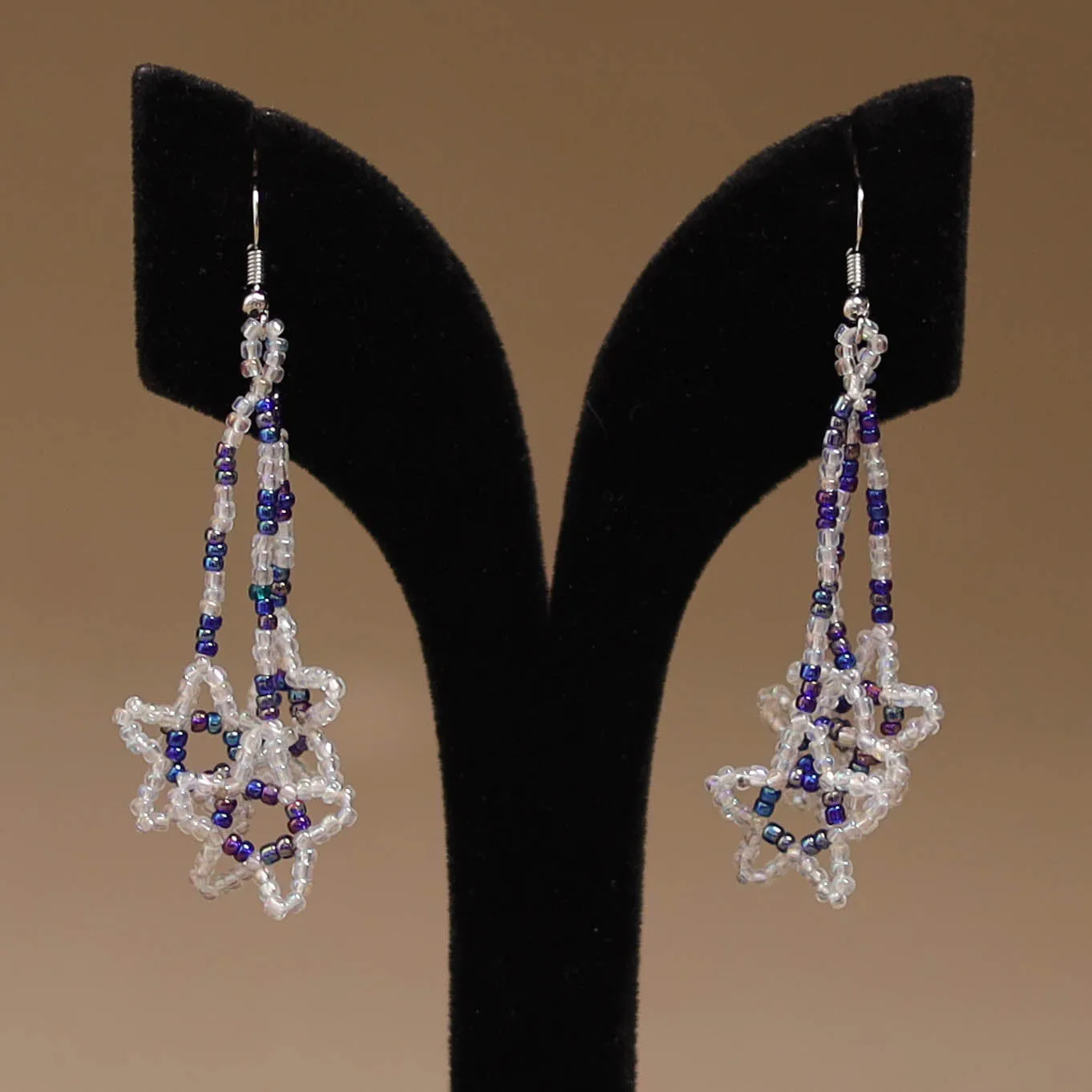 White - Handmade Beadwork Earrings 66 sold by Itokri product image thumbnail 2