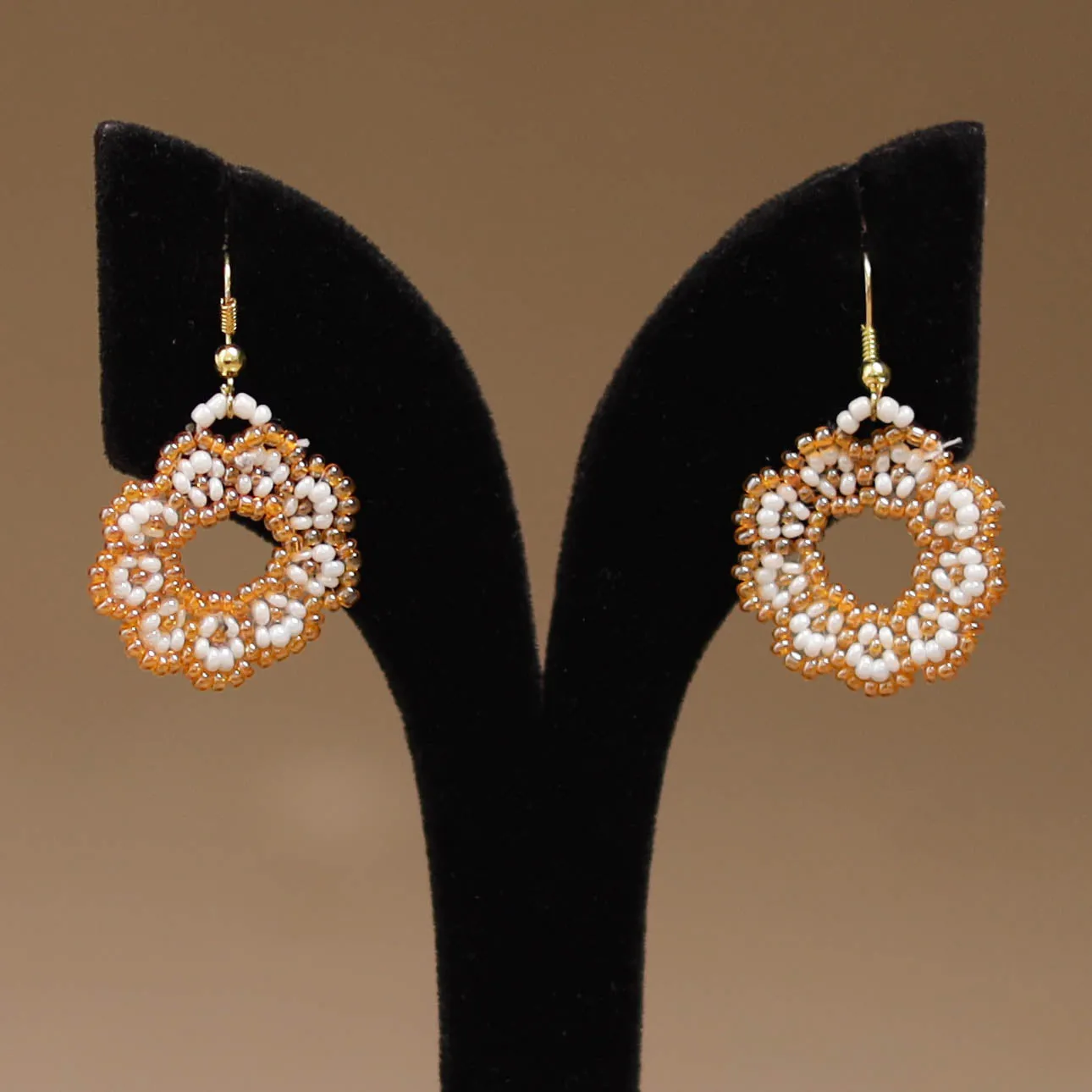 Yellow - Handmade Beadwork Earrings 57 sold by Itokri product image thumbnail 2