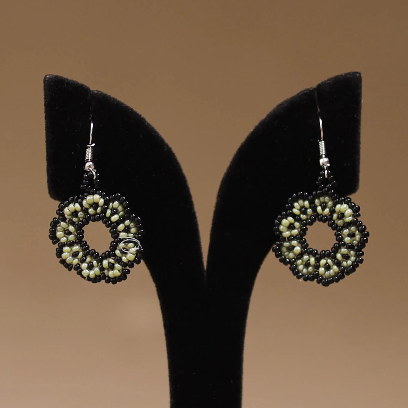Black - Handmade Beadwork Earrings 52 sold by Itokri product image thumbnail 2