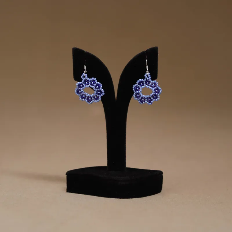 Blue - Handmade Beadwork Earrings 47 made by Itokri