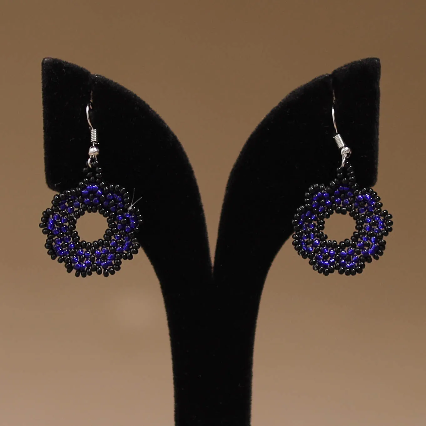 Black - Handmade Beadwork Earrings 43 sold by Itokri product image thumbnail 2