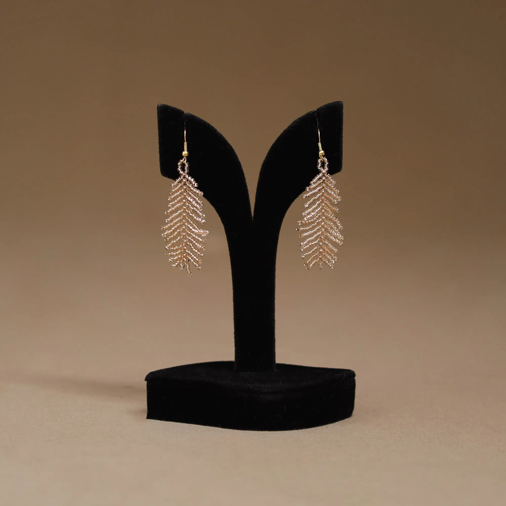 Brown - Handmade Beadwork Earrings 32 sold by Itokri