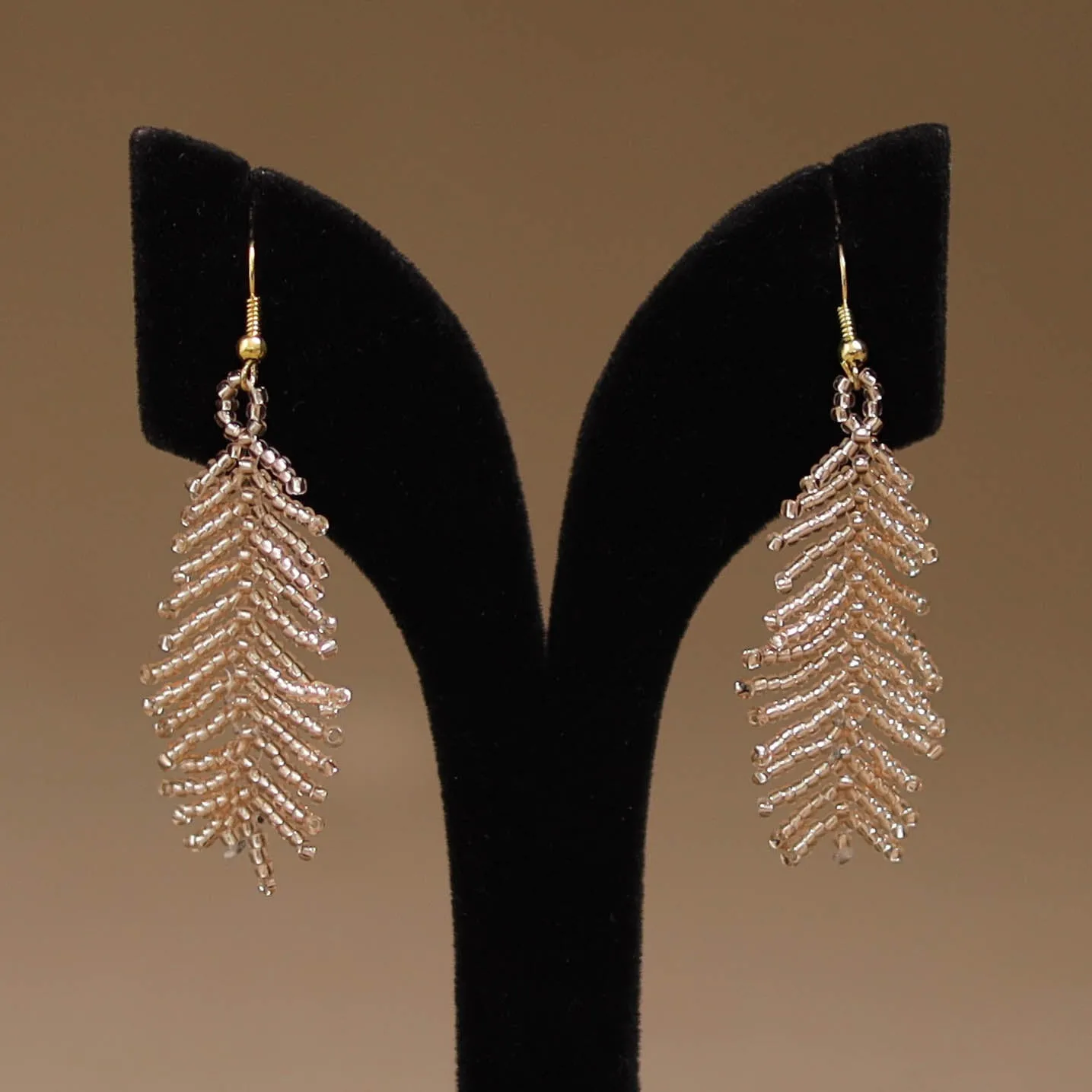 Brown - Handmade Beadwork Earrings 32 sold by Itokri product image thumbnail 2