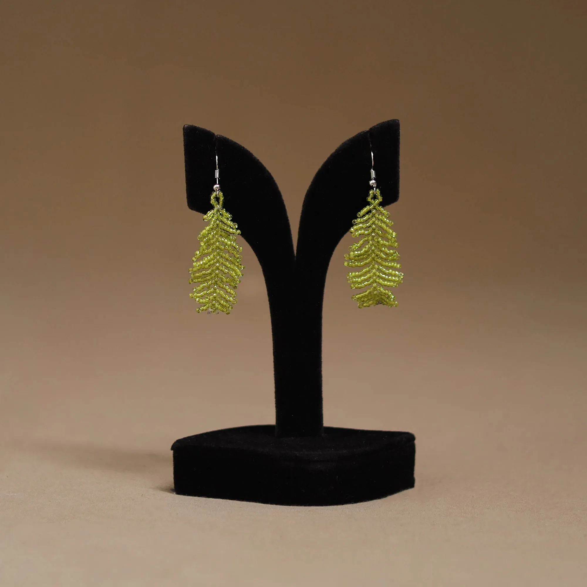 Green - Handmade Beadwork Earrings 30 sold by Itokri