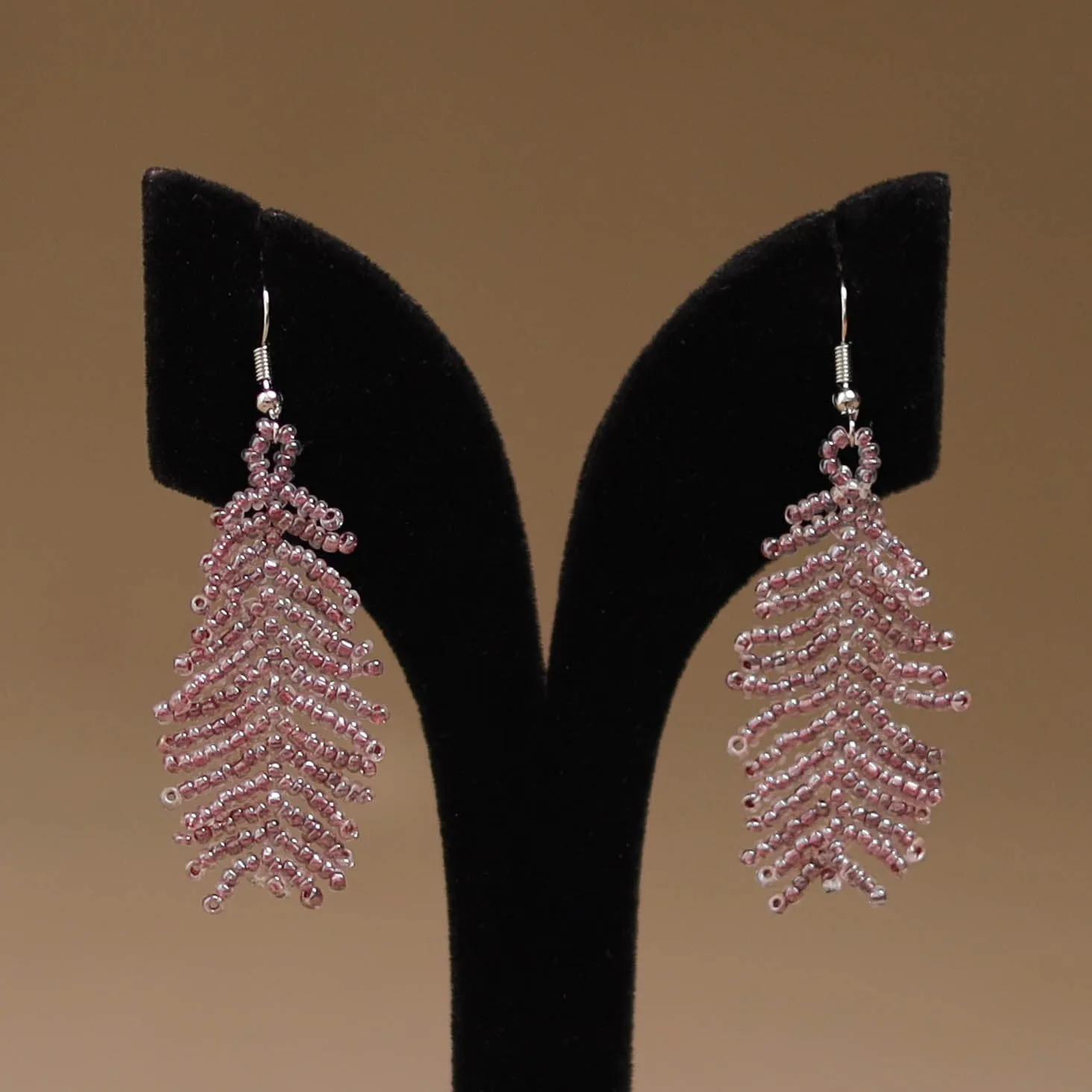 Purple - Handmade Beadwork Earrings 29 sold by Itokri product image thumbnail 2