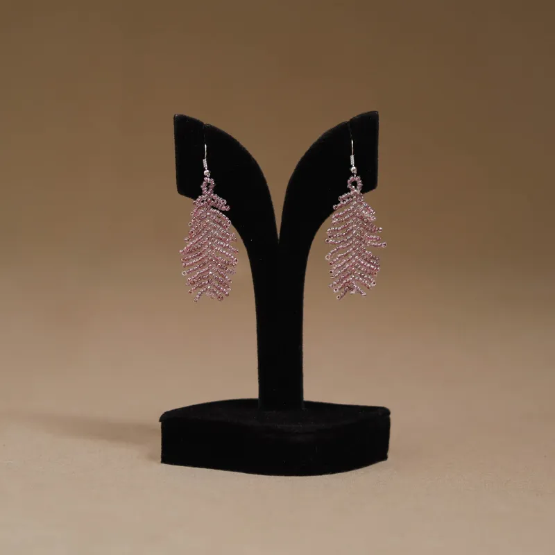 Purple - Handmade Beadwork Earrings 29 made by Itokri