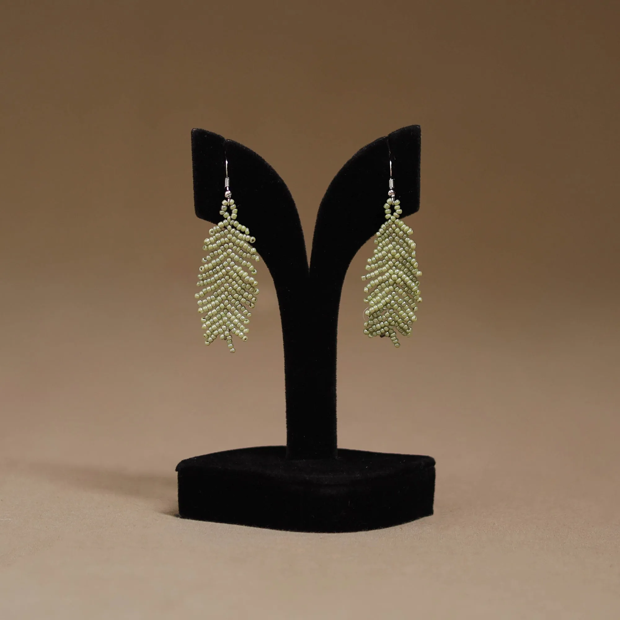 Green - Handmade Beadwork Earrings 25 sold by Itokri