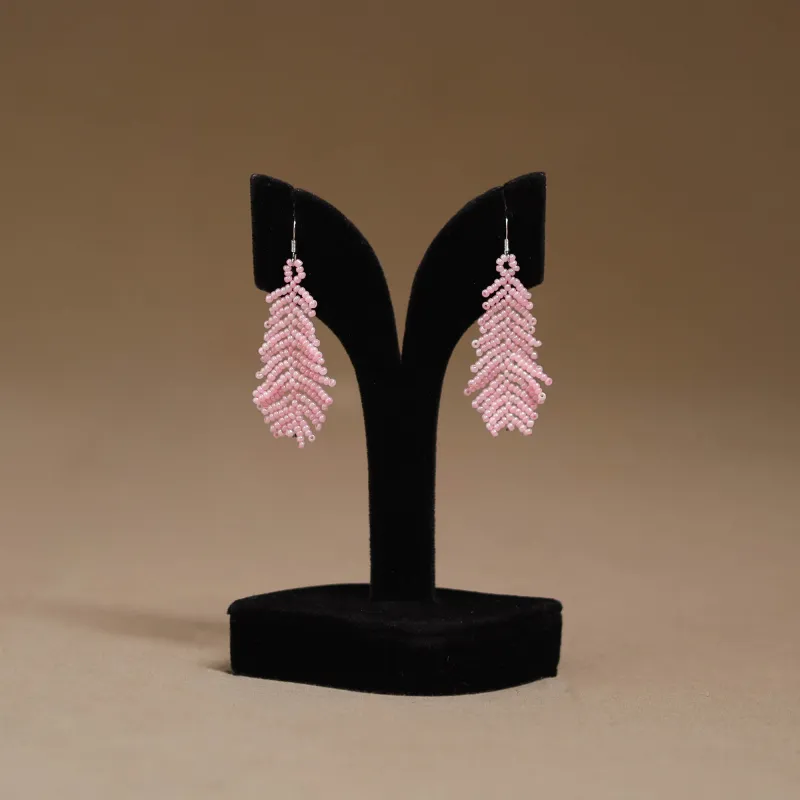Pink - Handmade Beadwork Earrings 22 made by Itokri