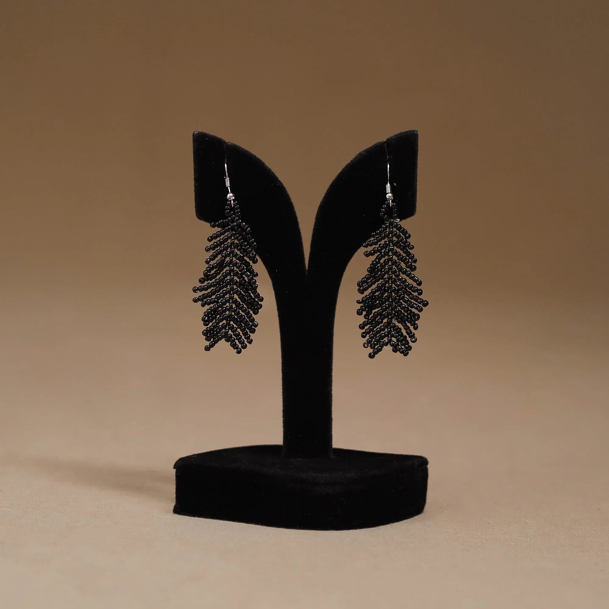 Black - Handmade Beadwork Earrings 20 sold by Itokri