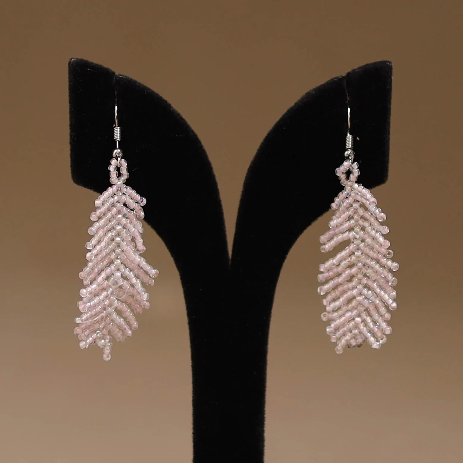 White - Handmade Beadwork Earrings 16 sold by Itokri product image thumbnail 2