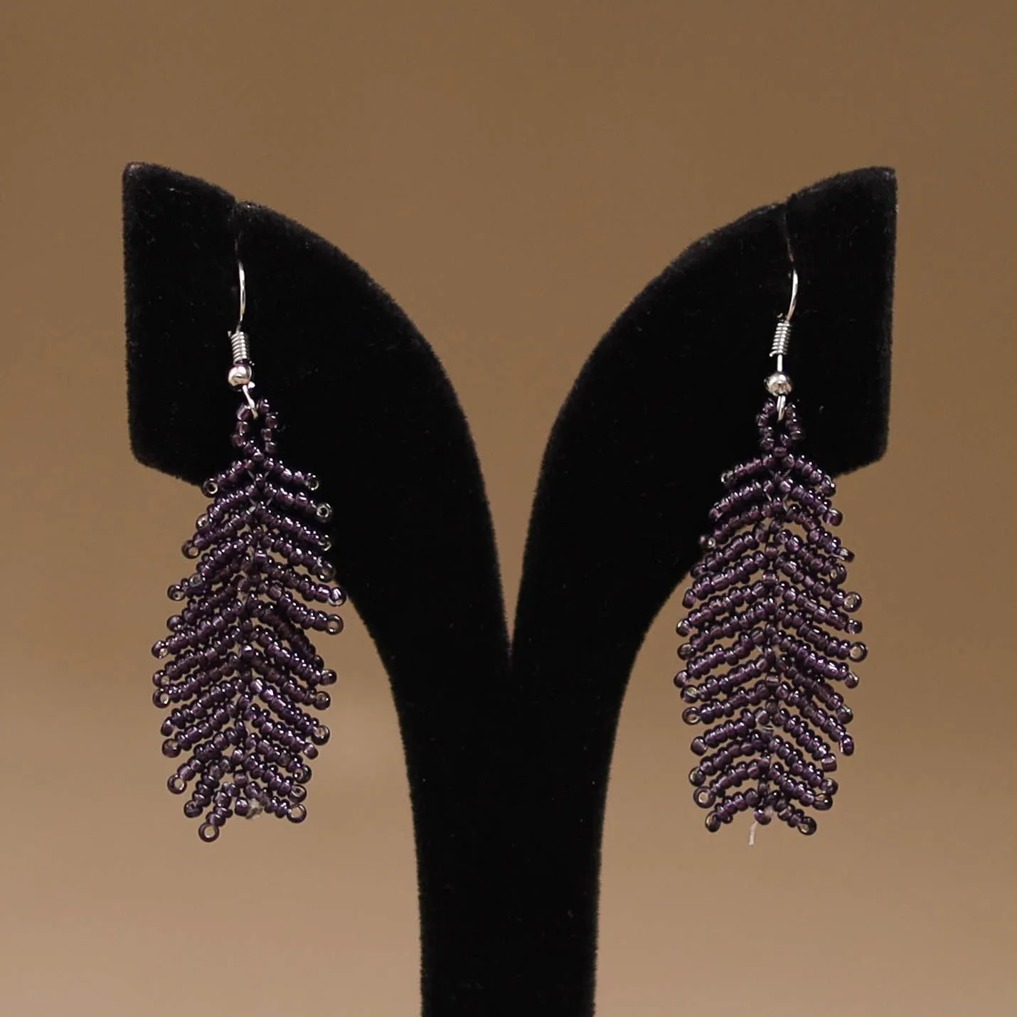 Purple - Handmade Beadwork Earrings 15 sold by Itokri product image thumbnail 2