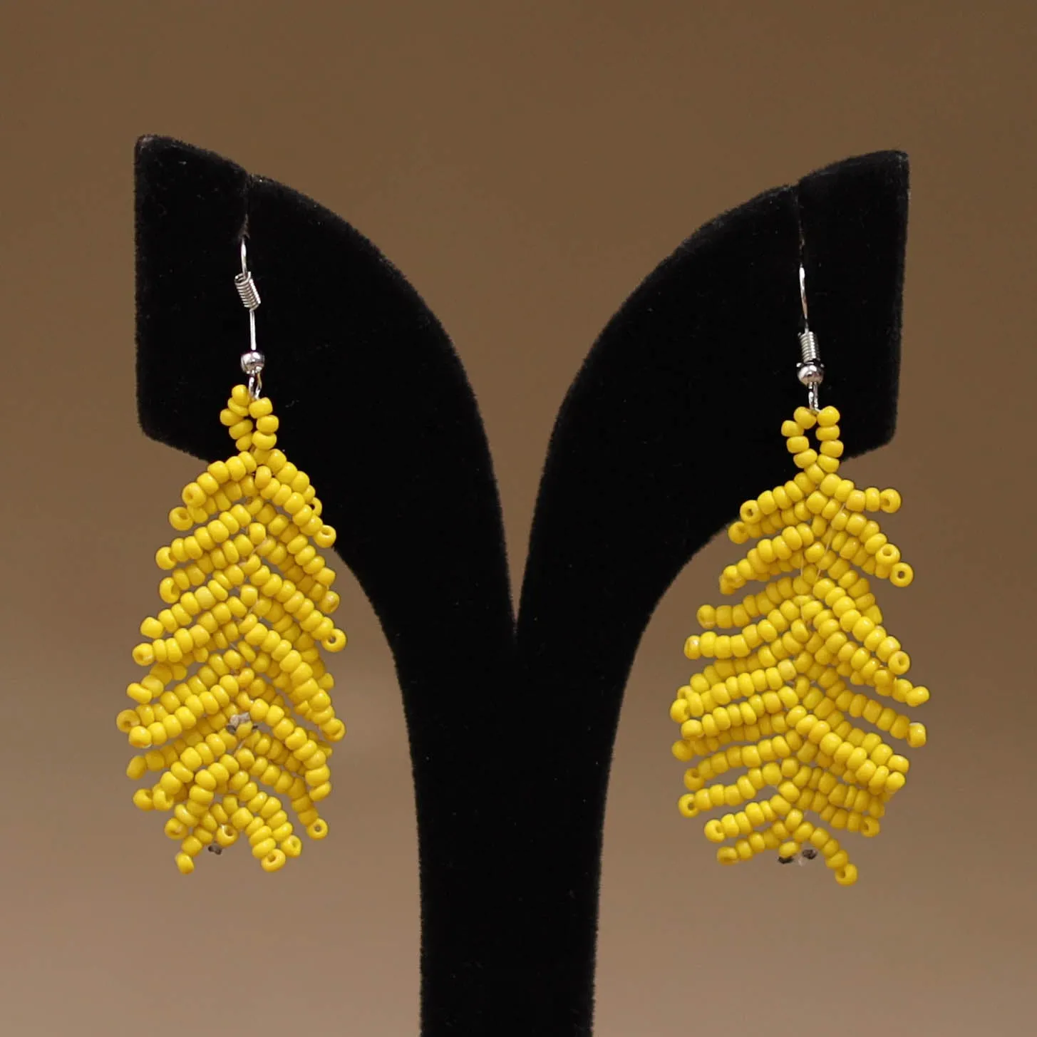 Yellow - Handmade Beadwork Earrings 13 sold by Itokri product image thumbnail 2