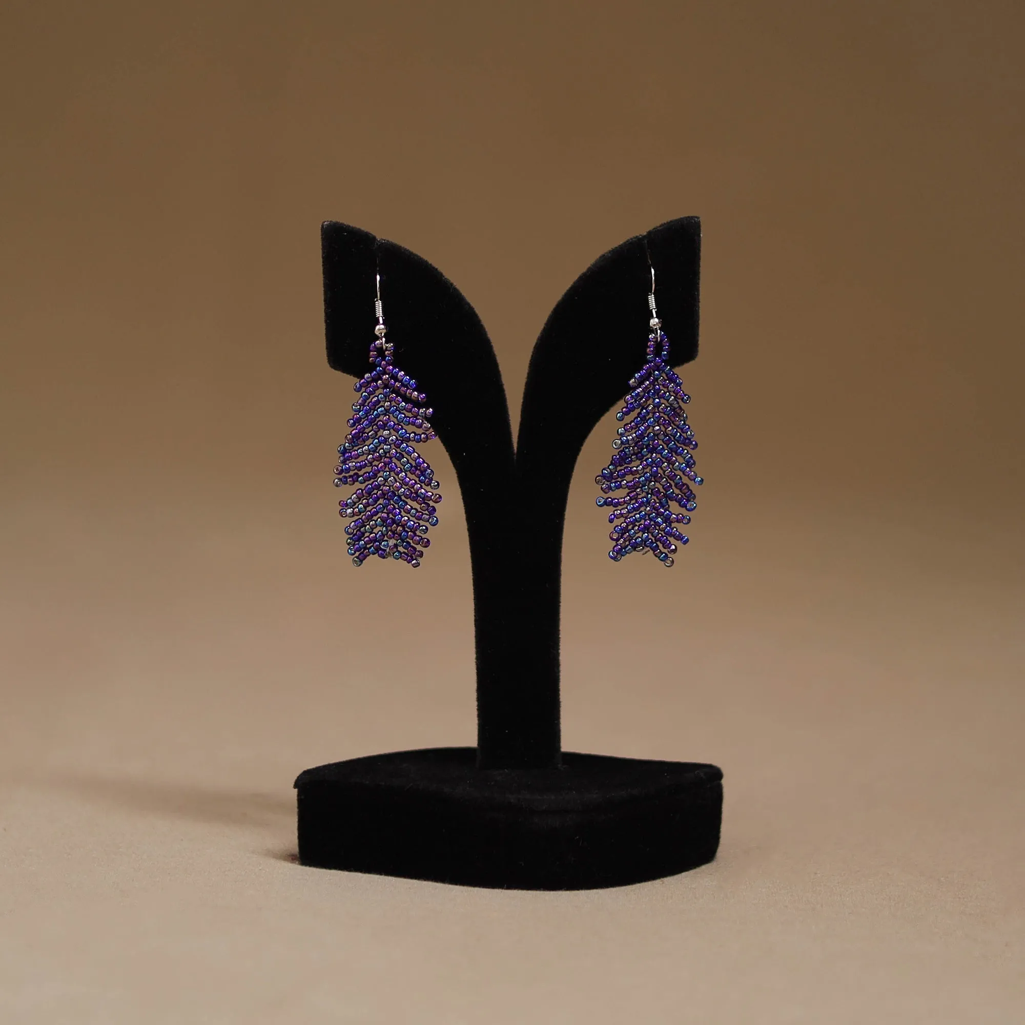 Purple - Handmade Beadwork Earrings 12 sold by Itokri