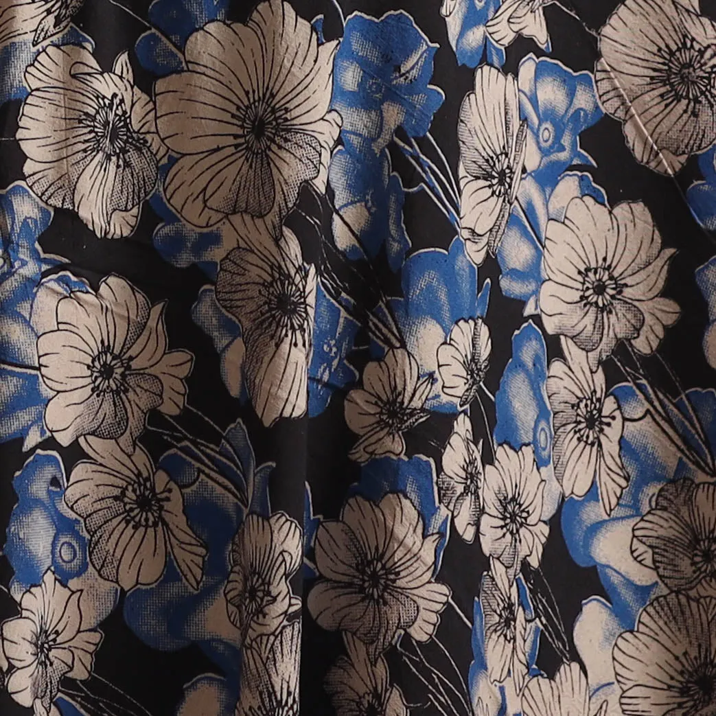 Blue - Kalamkari Printed Cotton Fabric 04 sold by Itokri product image thumbnail 3