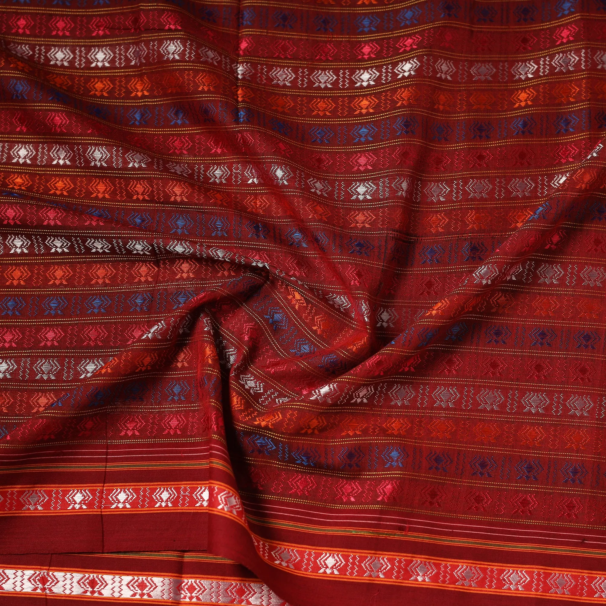 Khun Weave Silk Cotton Fabric 05 sold by Itokri product image thumbnail 4