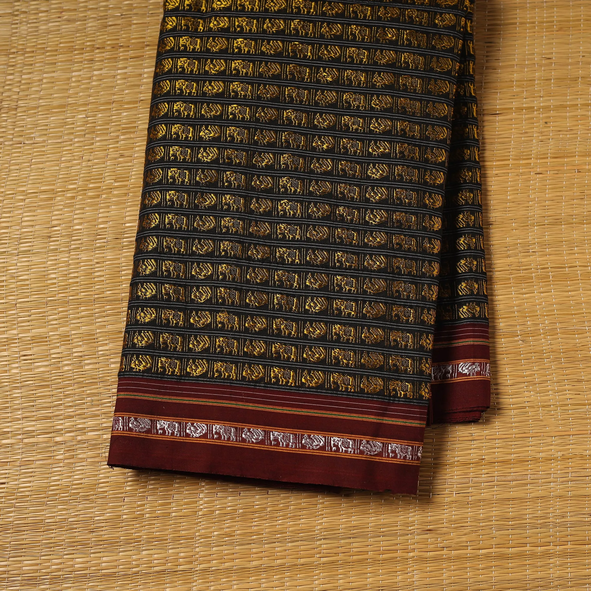 Yellow - Khun Weave Silk Cotton Fabric 04 sold by Itokri product image thumbnail 2