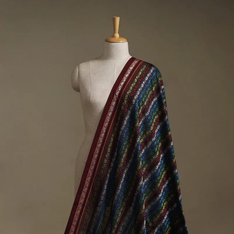 Multicolor - Khun Weave Silk Cotton Fabric 01 made by Itokri