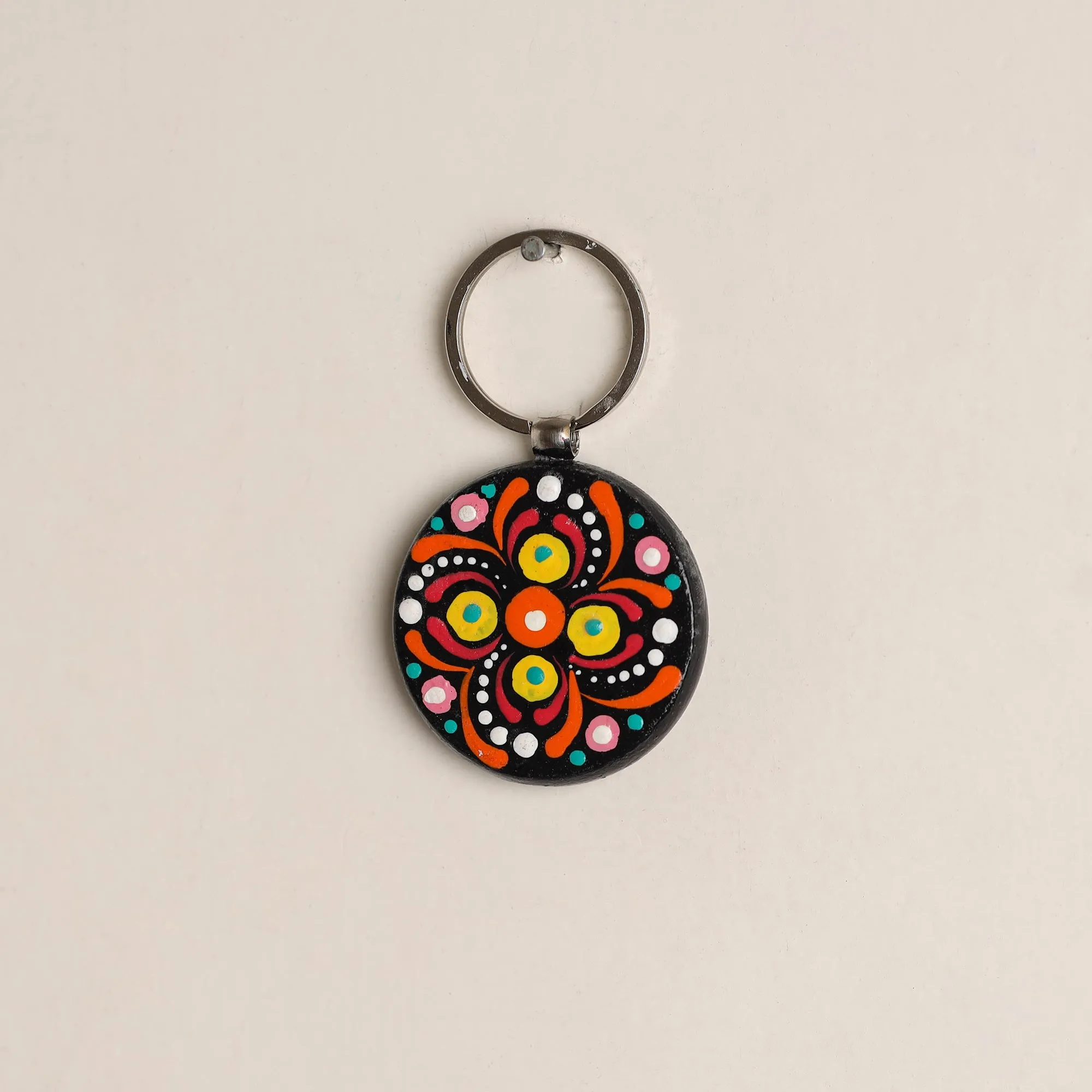 Multicolor - Handpainted Mandala Art Wooden Keychain 62 sold by Itokri product image thumbnail 2