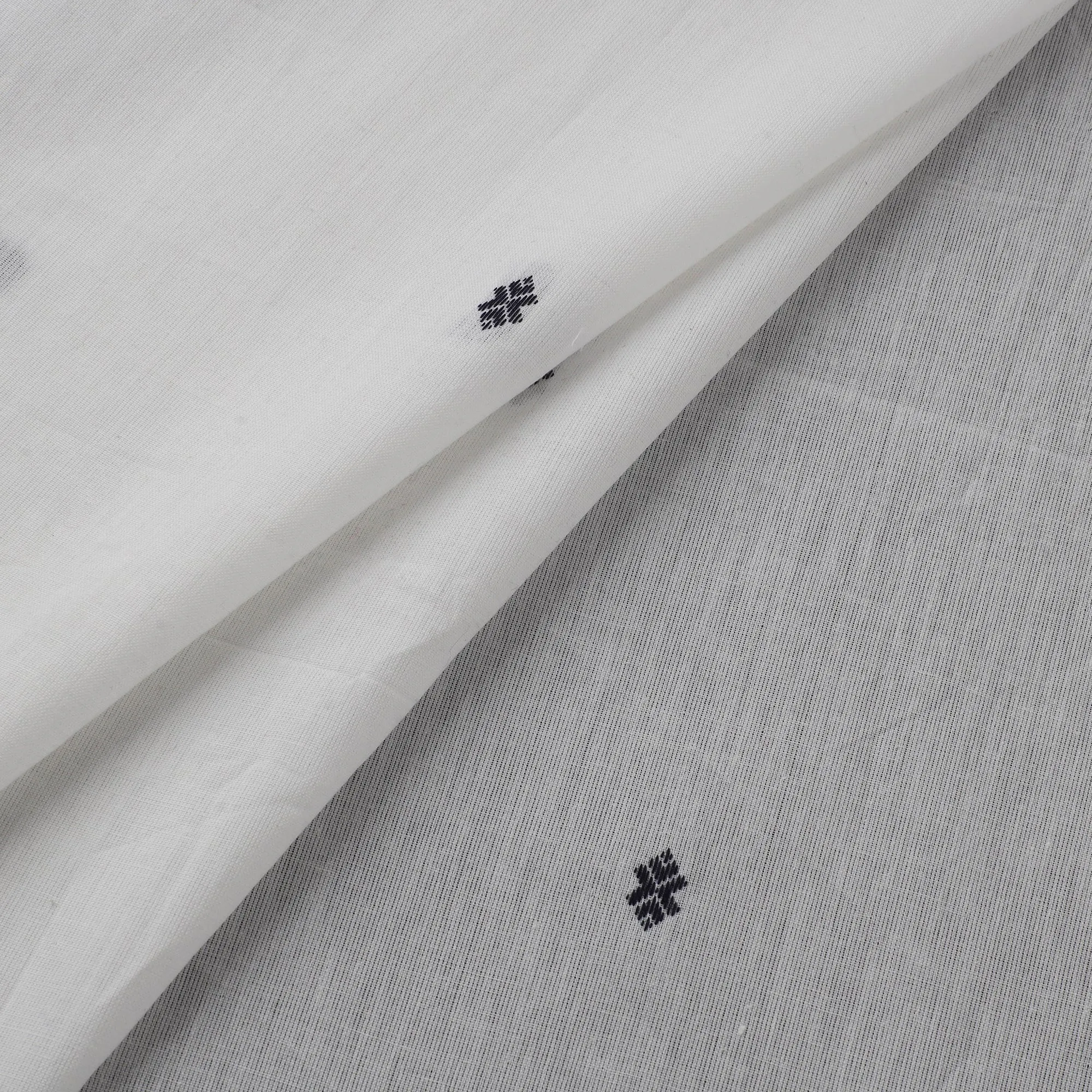 White - Prewashed Cotton Jacquard Fabric 53 sold by Itokri product image thumbnail 2