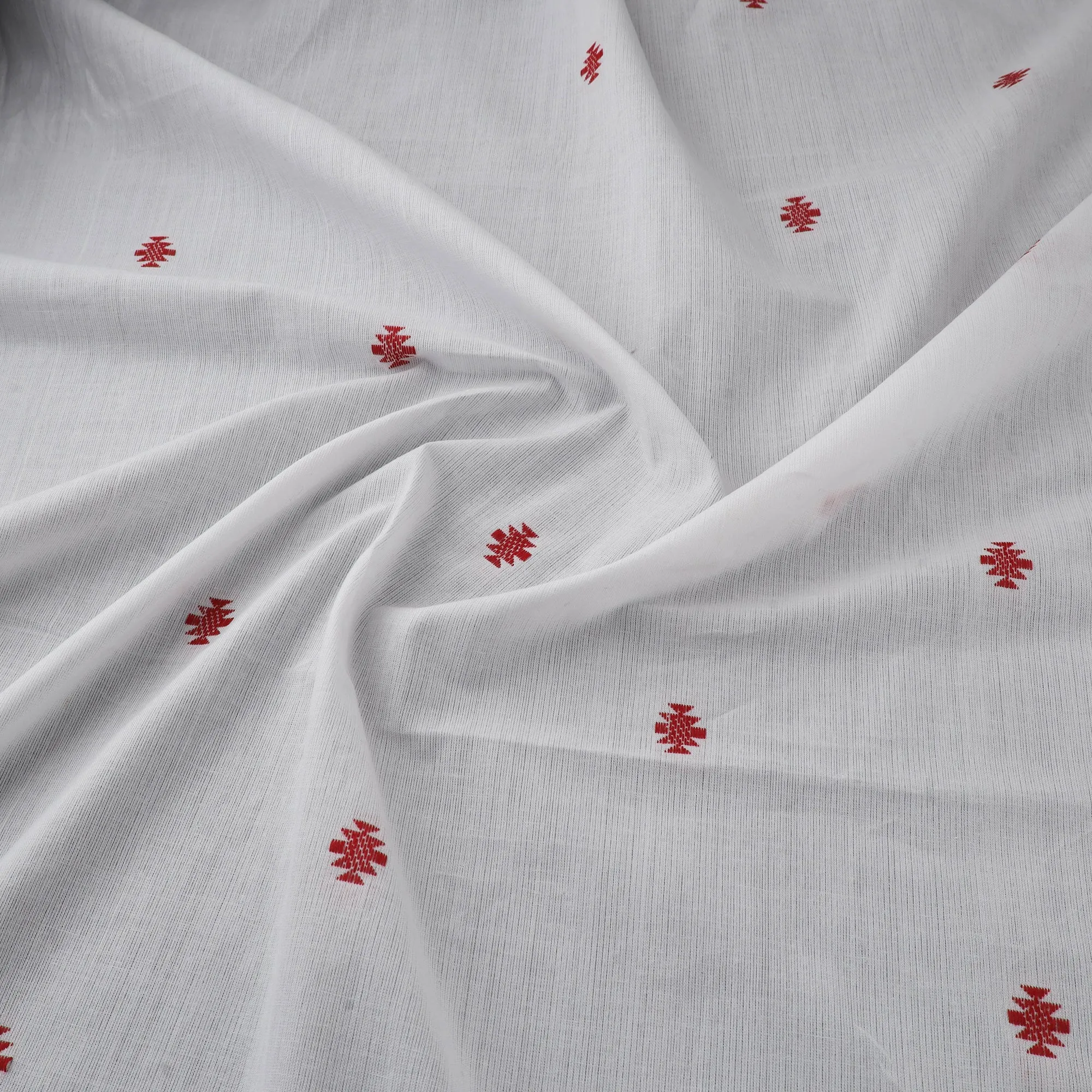 White - Prewashed Cotton Jacquard Fabric 52 sold by Itokri product image thumbnail 3