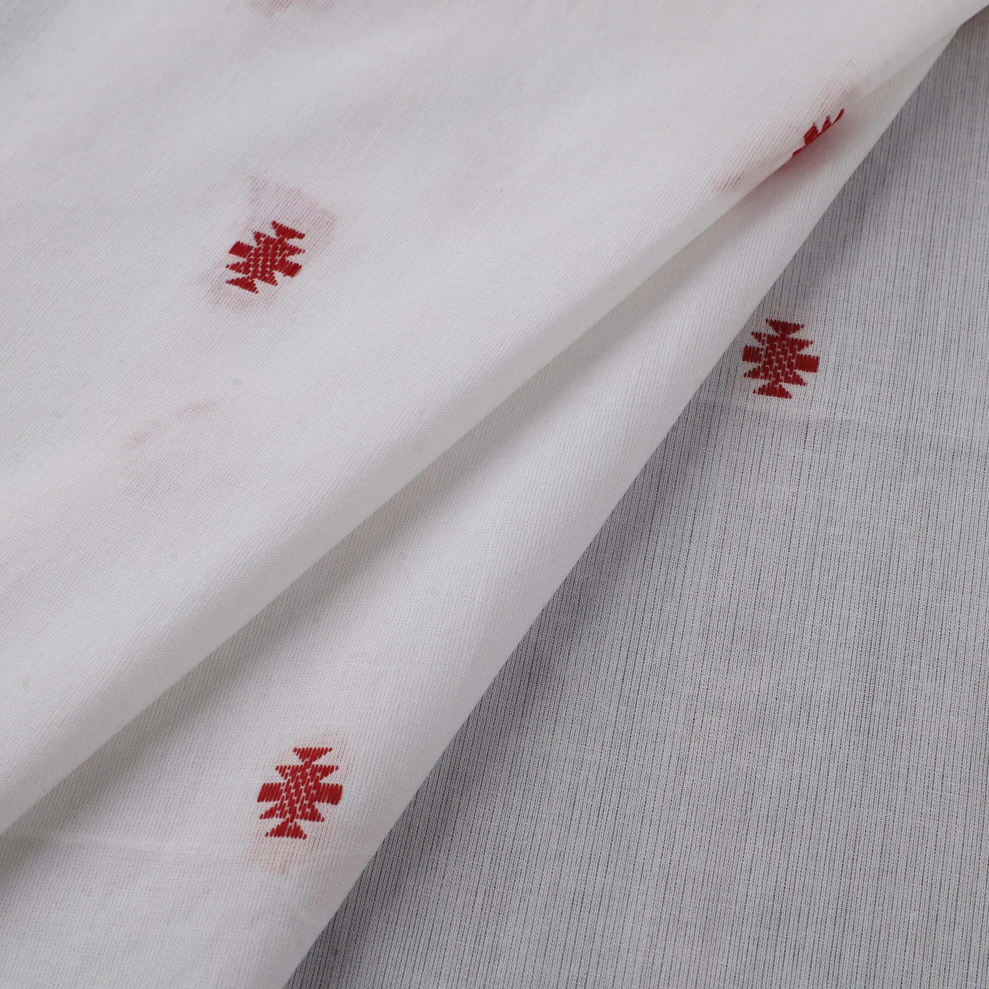 White - Prewashed Cotton Jacquard Fabric 52 sold by Itokri product image thumbnail 2