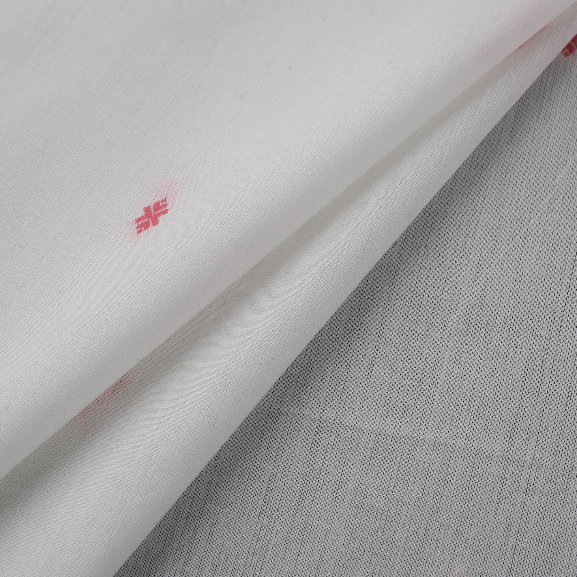 White - Prewashed Cotton Jacquard Fabric 50 sold by Itokri product image thumbnail 2