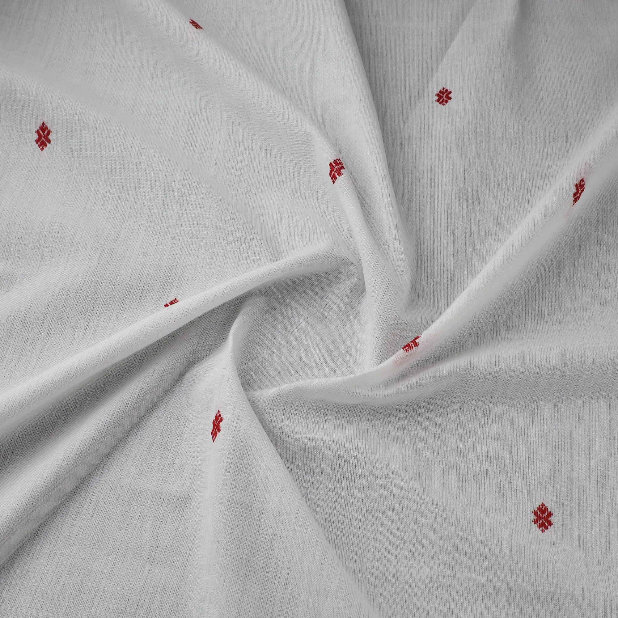 White - Prewashed Cotton Jacquard Fabric 49 sold by Itokri product image thumbnail 3