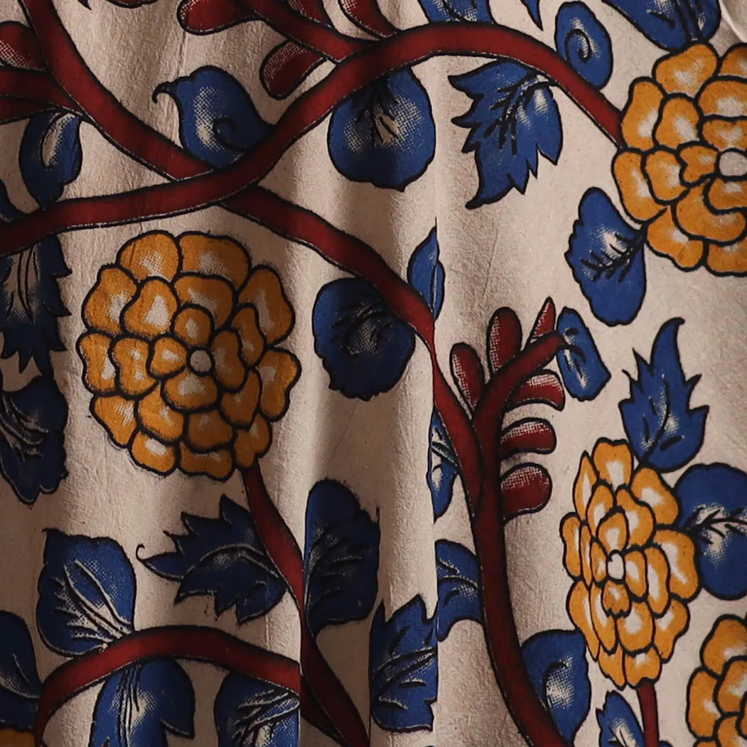 Multicolor - Kalamkari Printed Cotton Fabric 12 sold by Itokri product image thumbnail 3
