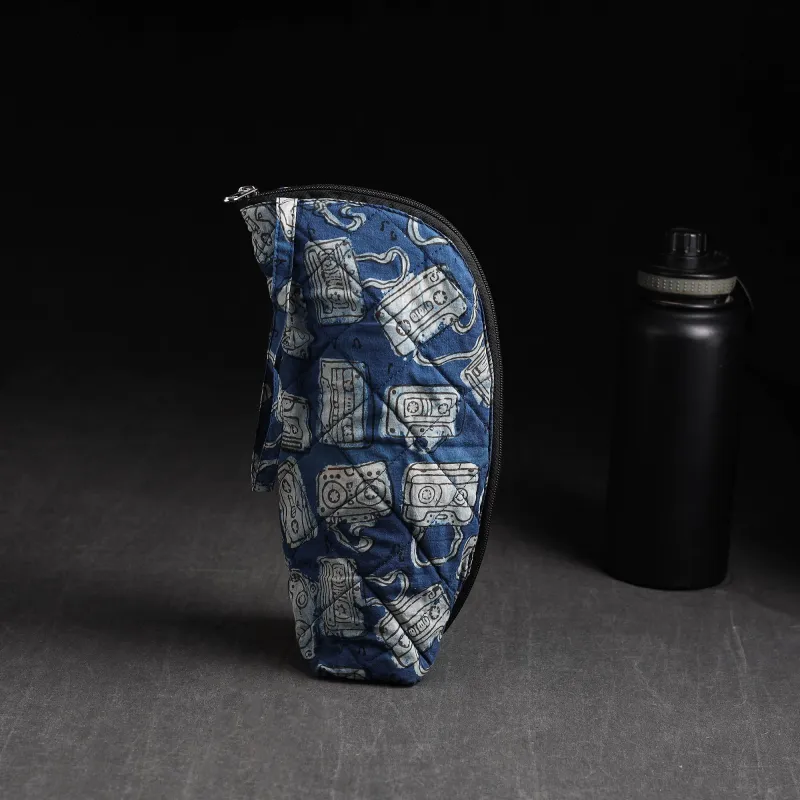 Blue - Handmade 1L Water Bottle Cover 18 made by Itokri