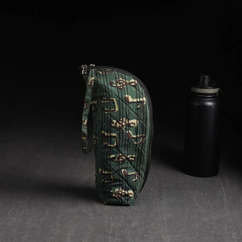 Green - Handmade 1L Water Bottle Cover 10 made by Itokri