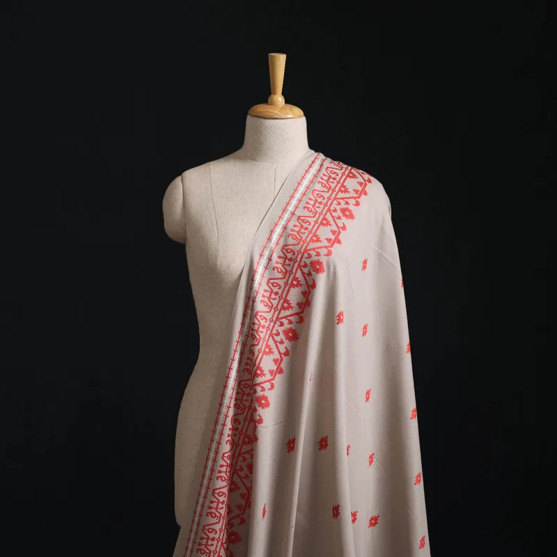 Beige - Prewashed Cotton Jacquard Fabric 38 made by Itokri