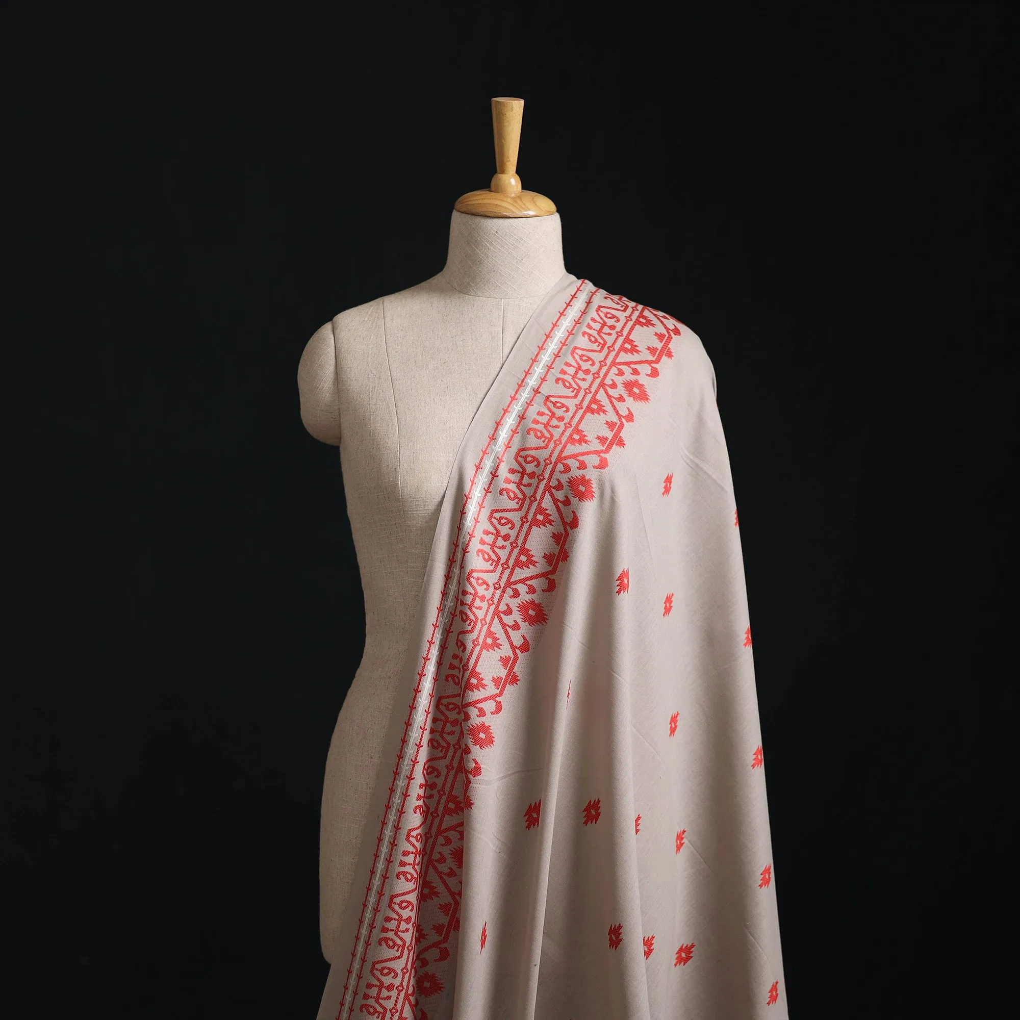 Beige - Prewashed Cotton Jacquard Fabric 38 sold by Itokri