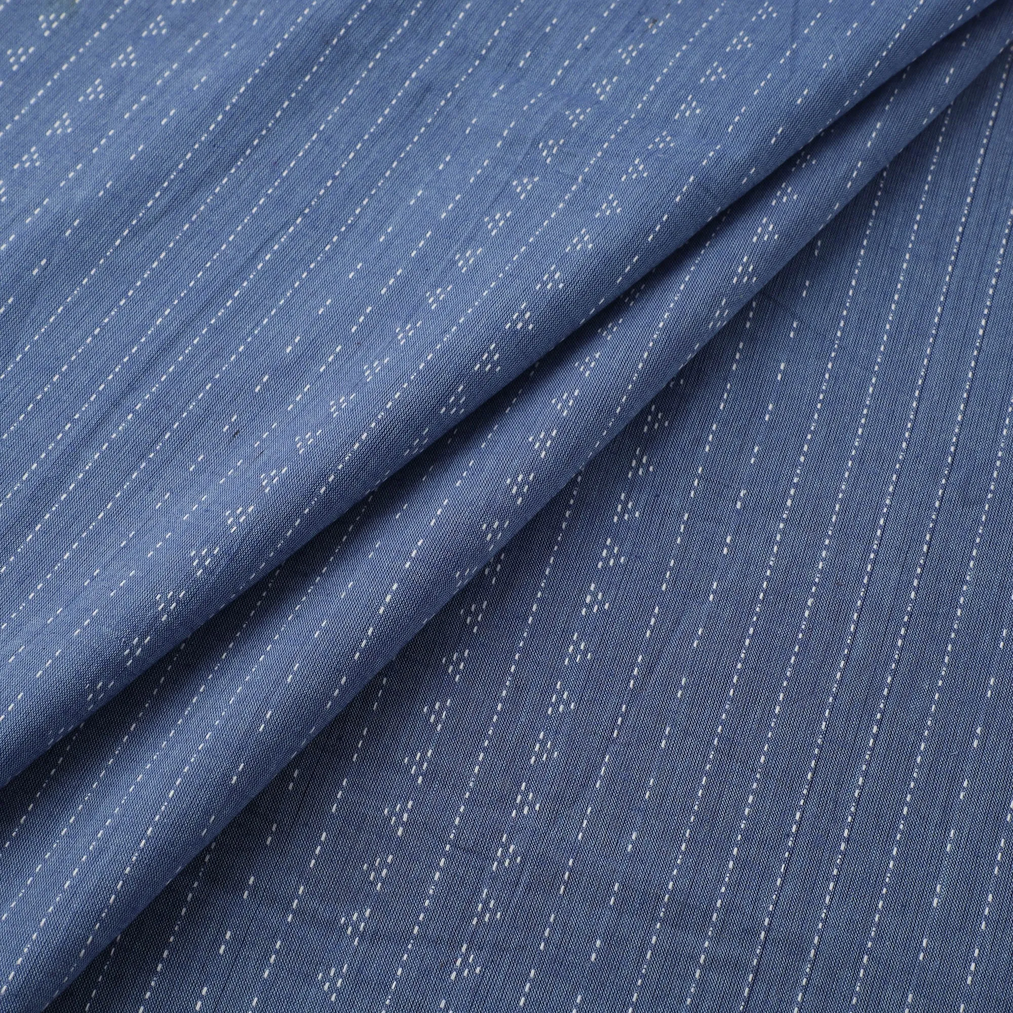Blue - Prewashed Cotton Jacquard Fabric 36 sold by Itokri product image thumbnail 2