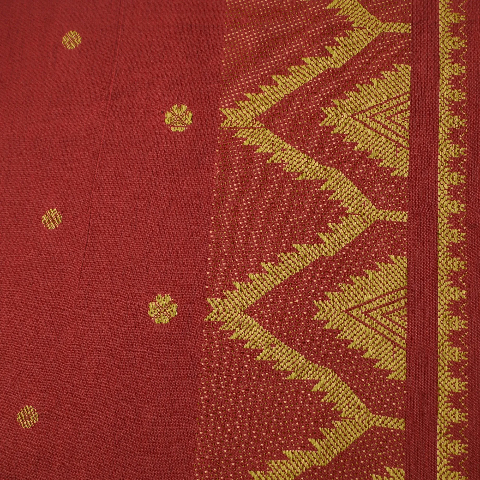 Red - Prewashed Cotton Jacquard Fabric 30 sold by Itokri product image thumbnail 4