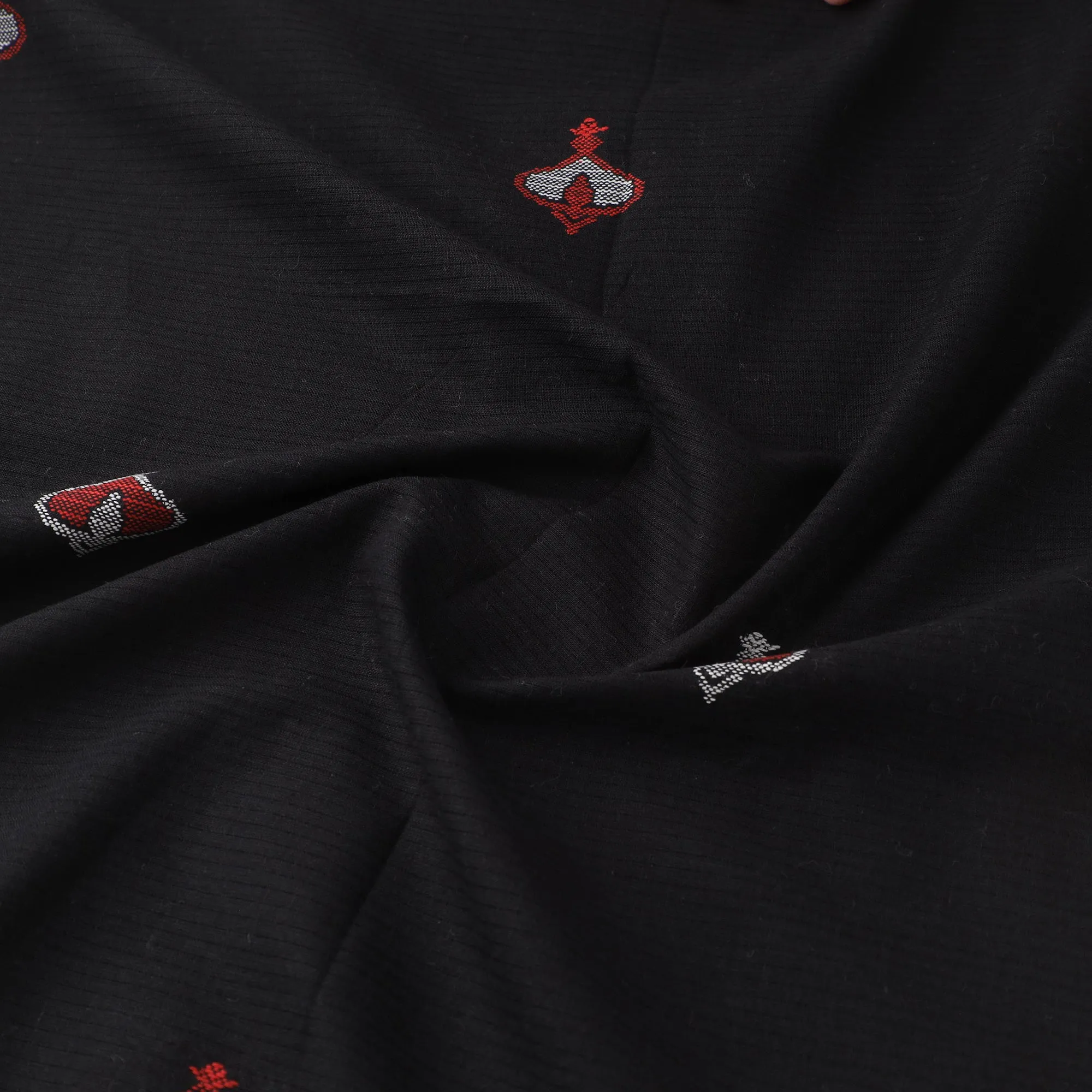 Black - Prewashed Cotton Jacquard Fabric 15 sold by Itokri product image thumbnail 3