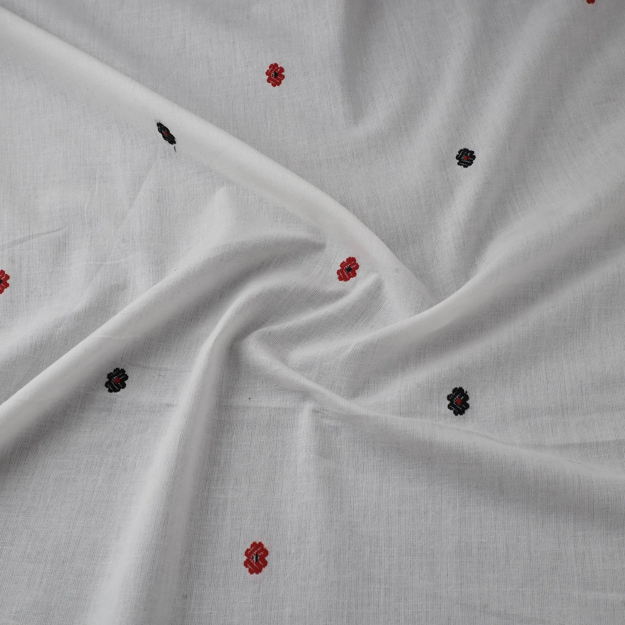 White - Prewashed Cotton Jacquard Fabric 11 sold by Itokri product image thumbnail 3