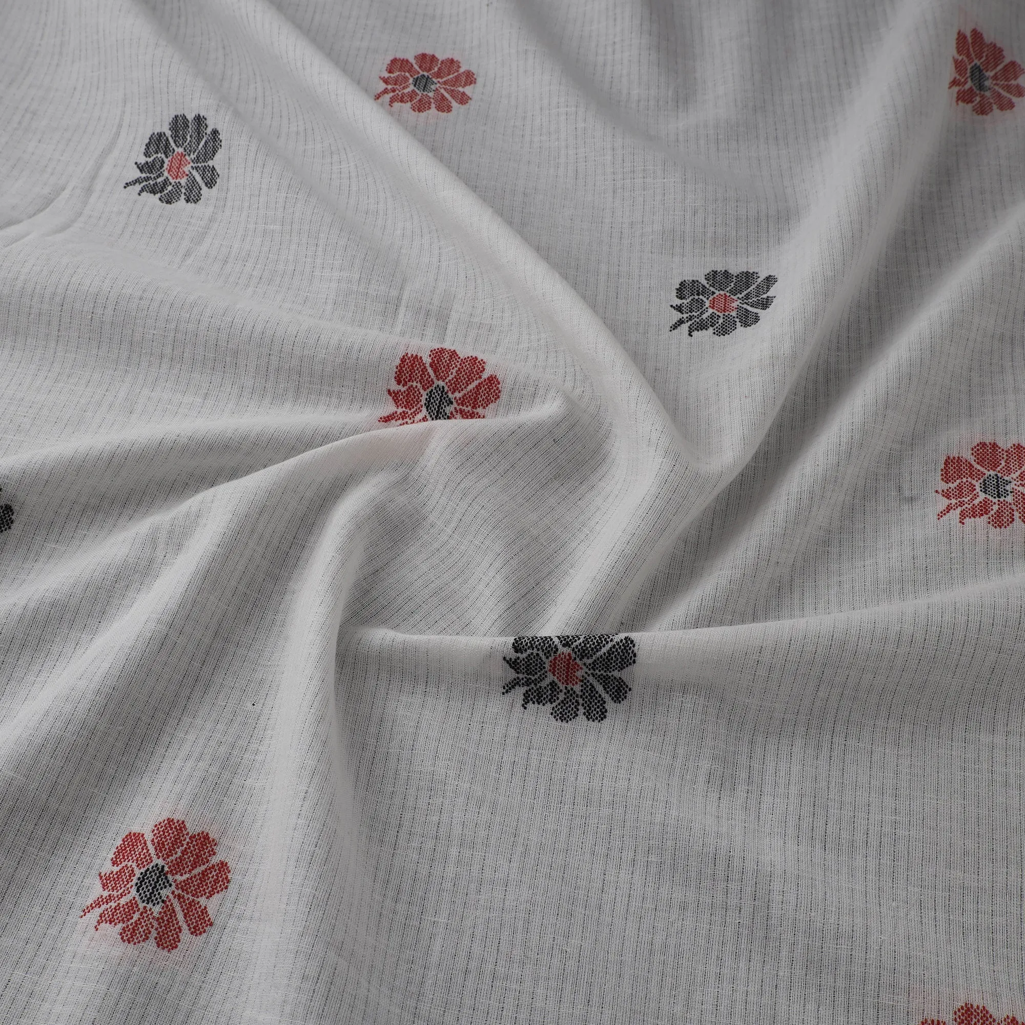 White - Prewashed Cotton Jacquard Fabric 07 sold by Itokri product image thumbnail 3