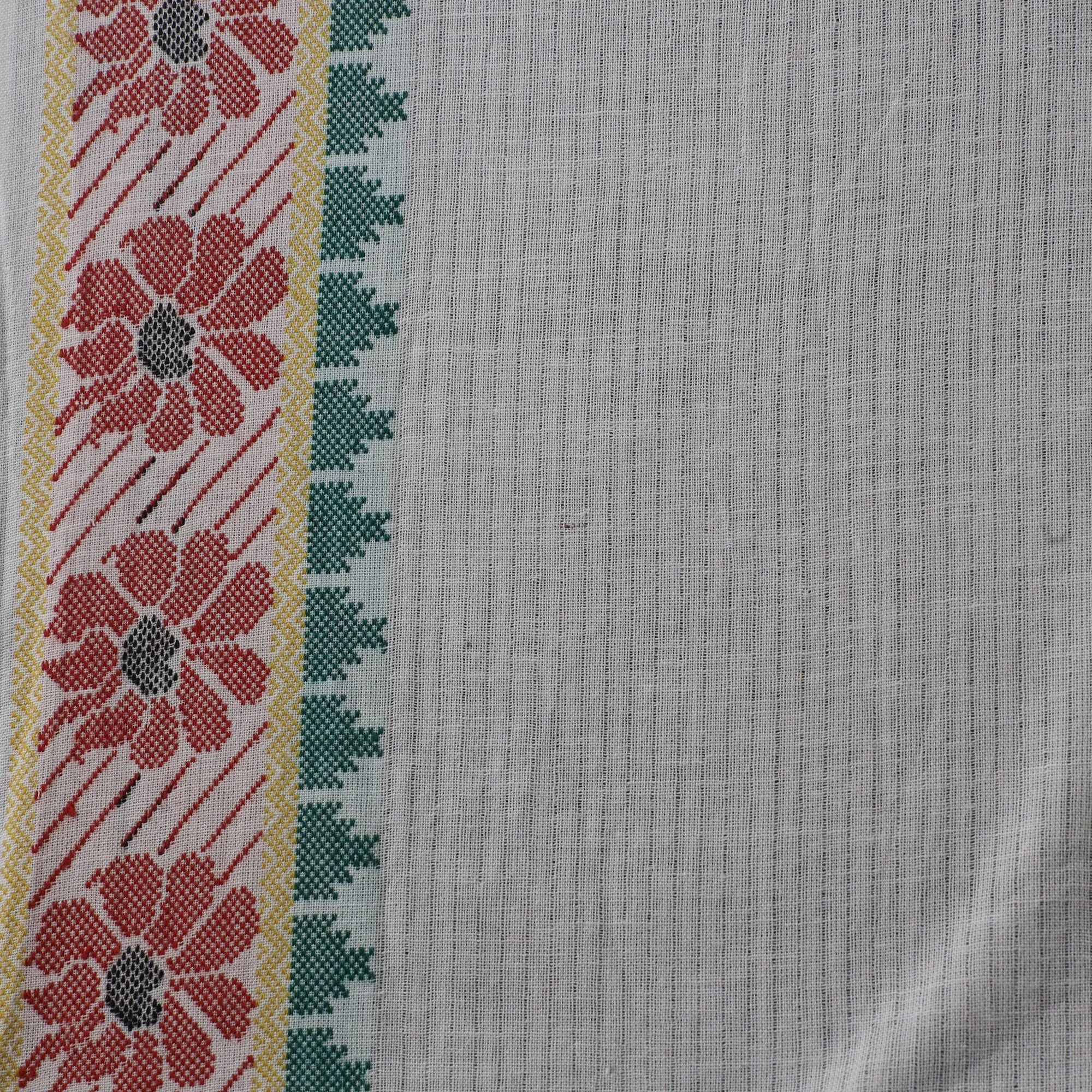 White - Prewashed Cotton Jacquard Fabric 07 sold by Itokri product image thumbnail 4