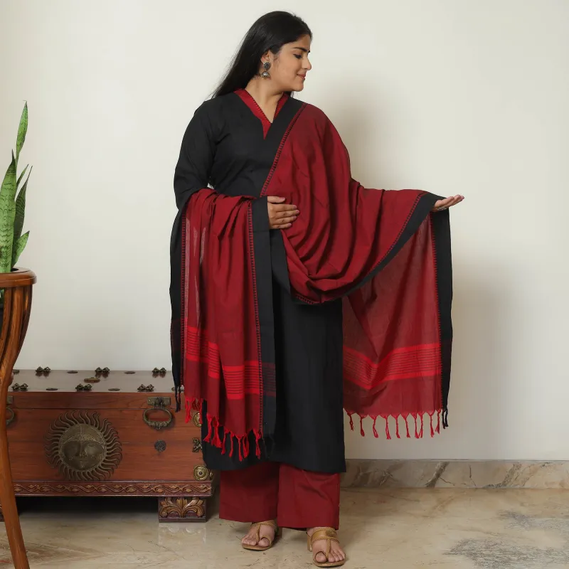 Dharwad Cotton Kurta with Palazzo & Dupatta Set 06 made by Itokri