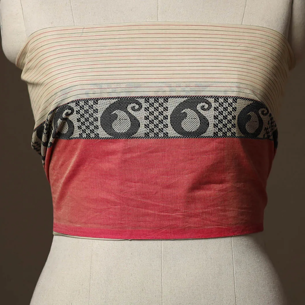 Beige - Kanchipuram Weave Cotton Blouse Piece 57 sold by Itokri product image thumbnail 2