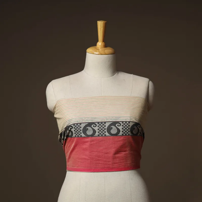 Beige - Kanchipuram Weave Cotton Blouse Piece 57 made by Itokri