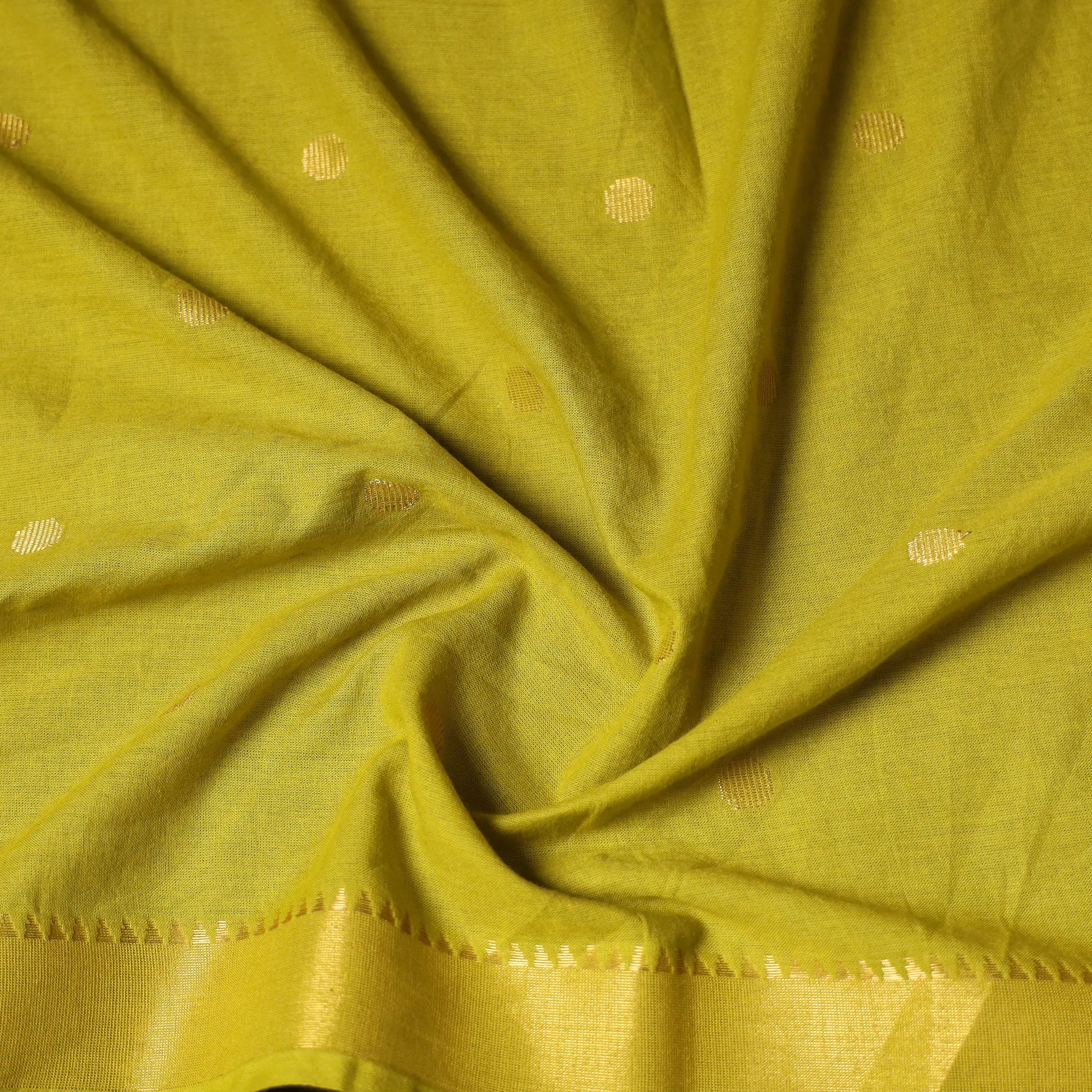 Green - Jacquard Weave Cotton Blouse Piece 40 sold by Itokri product image thumbnail 3