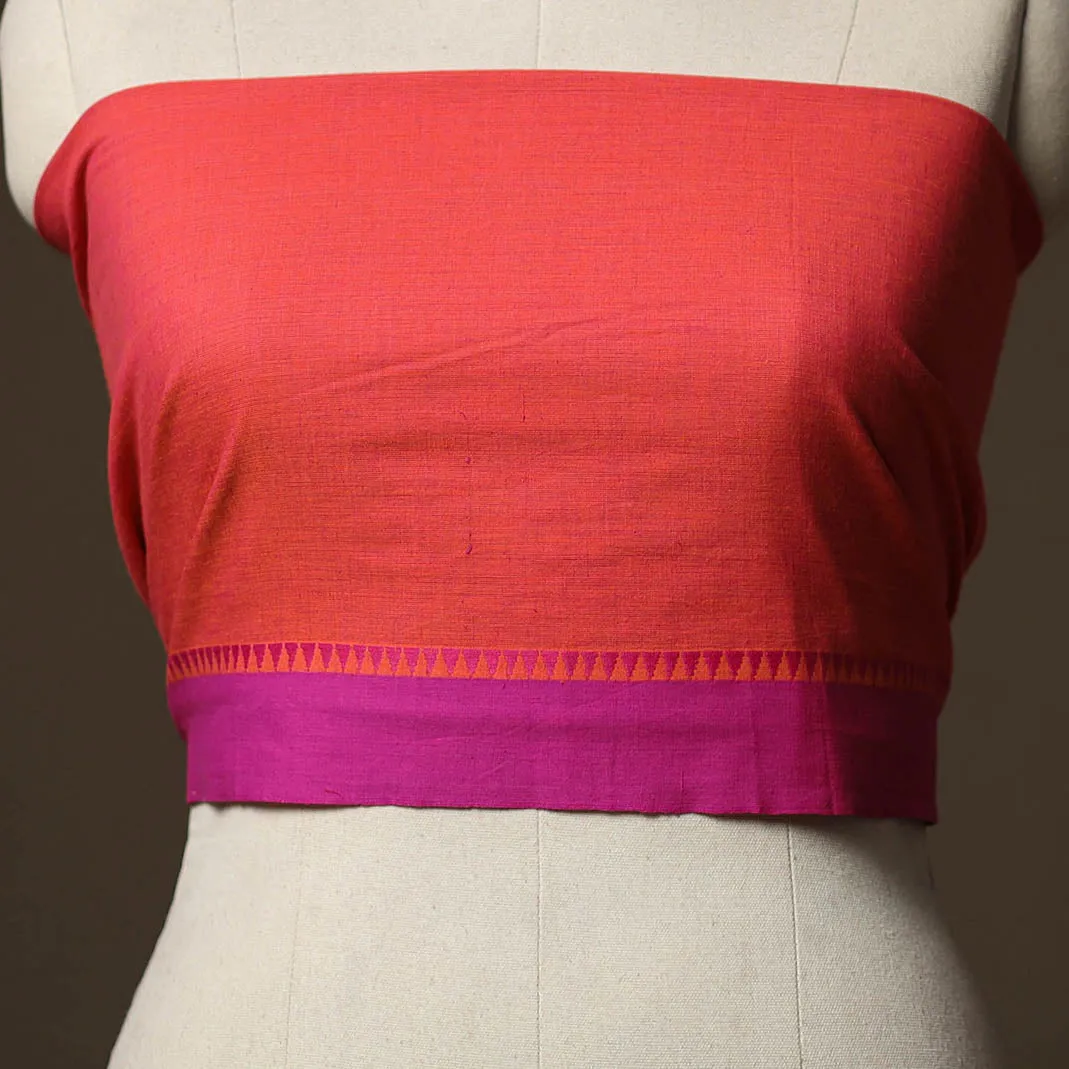 Red - Dharwad Weave Cotton Blouse Piece 27 sold by Itokri product image thumbnail 2